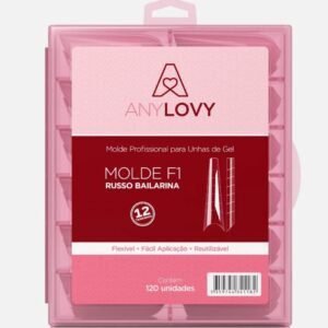 Molde Rosa RUSSO Bailarina Anylovy 120 Unidades Para Alongamento