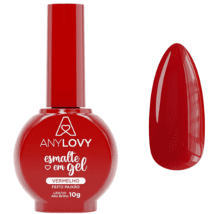 ESMALTE GEL VERMELHO FEITO PAIXÃO ANYLOVY 10g