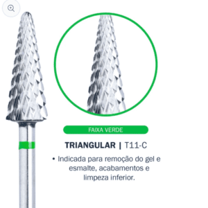 Broca Triangular Verde– T11-C - Tungstênio - Bluwe