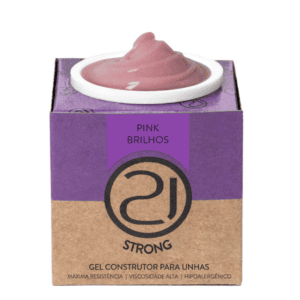 Pink Brilhos 34g  Ecoline Strong Gel