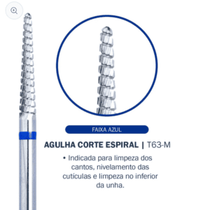 Broca Agulha Corte Espiral – T63-M - Tungstênio-Bluwe