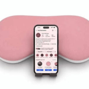 Apoiador de Mãos Pocket Rosa Perola Kavini com Suporte para Celular