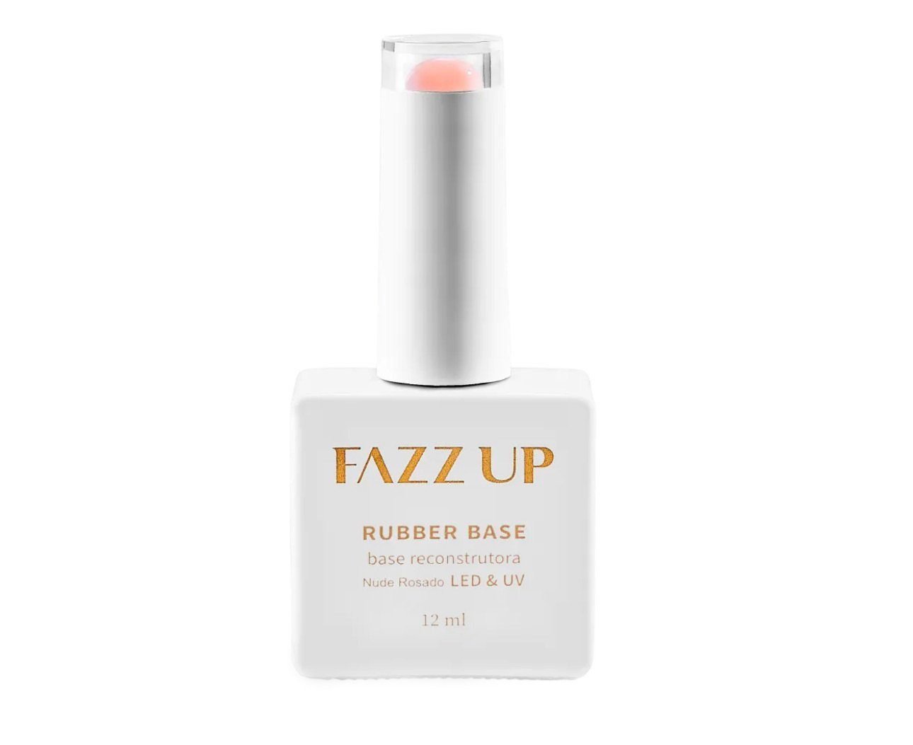 BASE RUBBER GEL NUDE ROSADA FAZZ UP PROFISSIONAL - 12ML